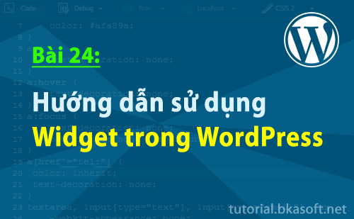 Bài 24: Hướng dẫn sử dụng Widget trong WordPress